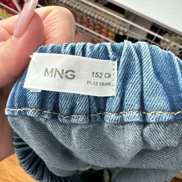 MANGO TIERED DENIM MIDI SKIRT - Picture 4 of 4